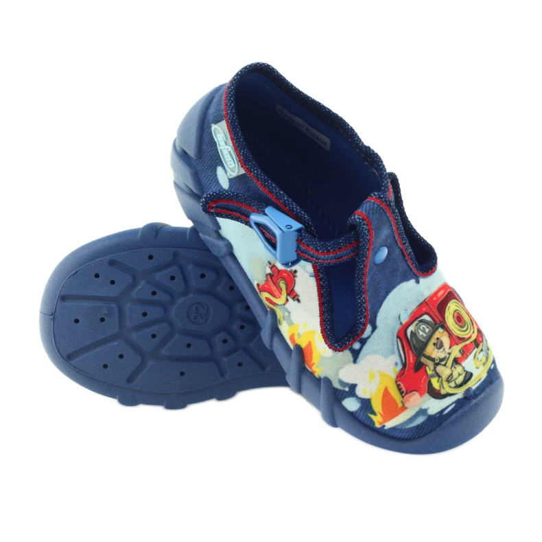 Scarpe per bambini Befado pantofole 110p323 blu multicolore 3