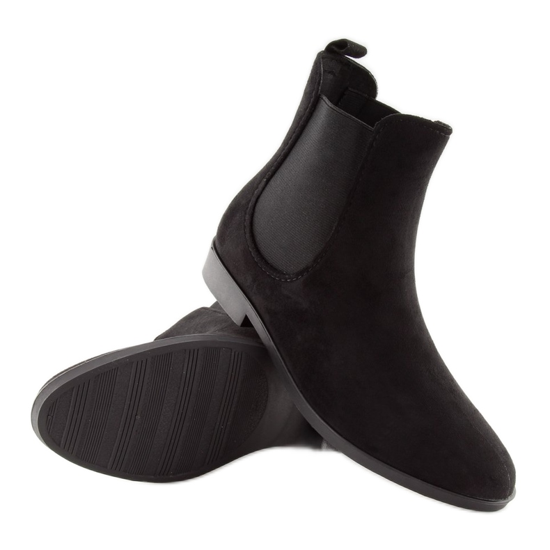 Galosce nere da donna Stivali Jodhpur D61 Black nero 1