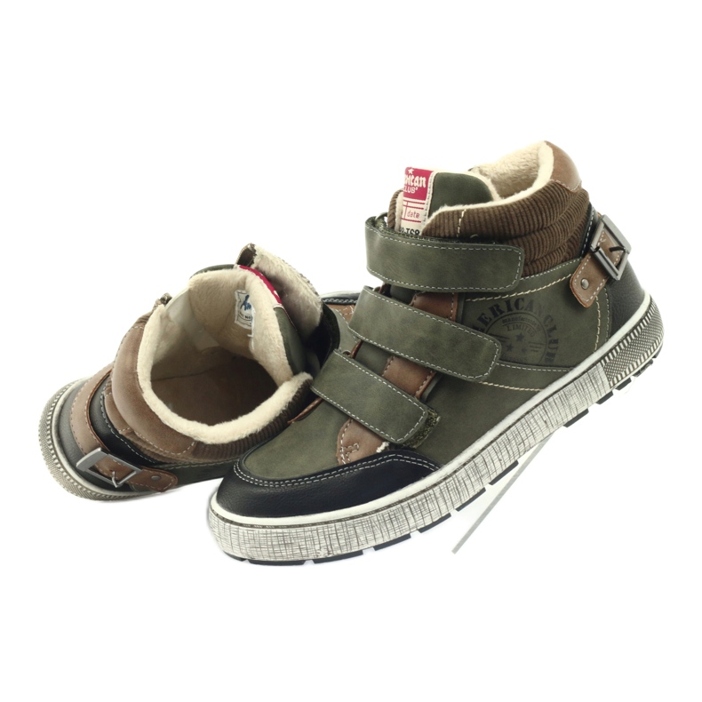 American Club verde scarpe sportive invernali 17779 nero marrone 4
