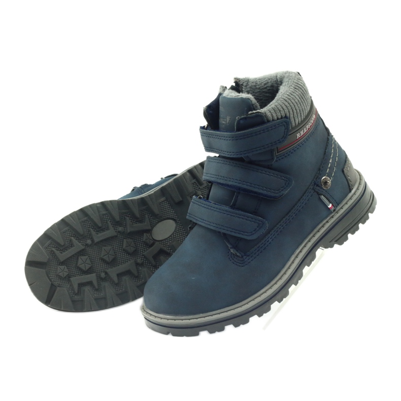 American Club Stivali americani stivaletti stivali invernali 708121 grigio blu navy 4