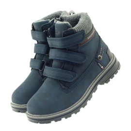 American Club Stivali americani stivaletti stivali invernali 708121 grigio blu navy 3