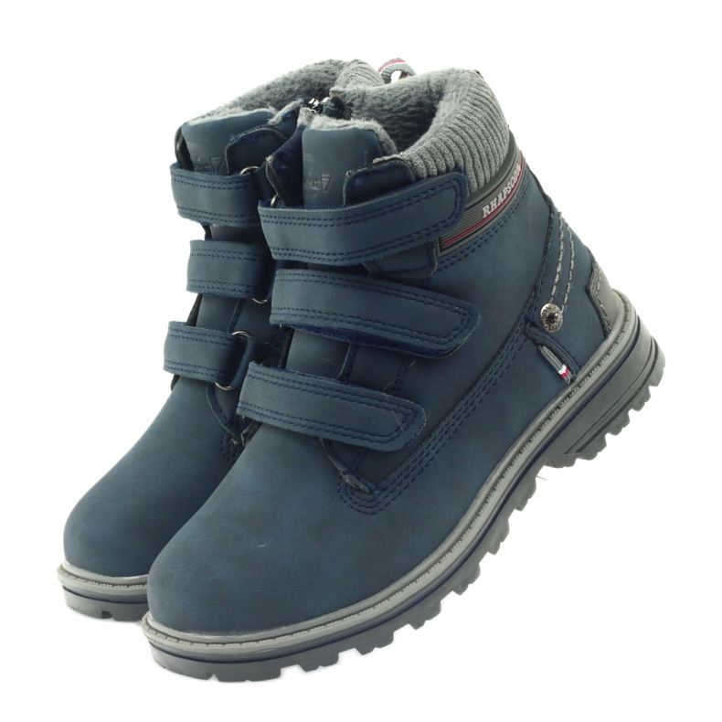 American Club Stivali americani stivaletti stivali invernali 708121 grigio blu navy 3