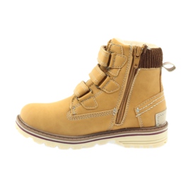 American Club Stivaletti in velcro stivali 708121 marrone giallo 2