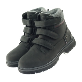 American Club Stivaletti in velcro stivali 708121 nero grigio 3