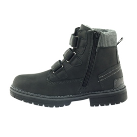 American Club Stivaletti in velcro stivali 708121 nero grigio 2