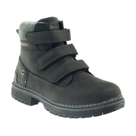 American Club Stivaletti in velcro stivali 708121 nero grigio 1