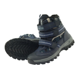 American Club Stivali americani stivaletti stivali invernali 87433 blu navy bianco nero 4