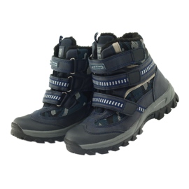 American Club Stivali americani stivaletti stivali invernali 87433 blu navy bianco nero 3