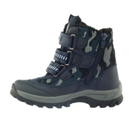 American Club Stivali americani stivaletti stivali invernali 87433 blu navy bianco nero 2