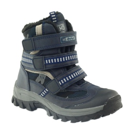 American Club Stivali americani stivaletti stivali invernali 87433 blu navy bianco nero 1