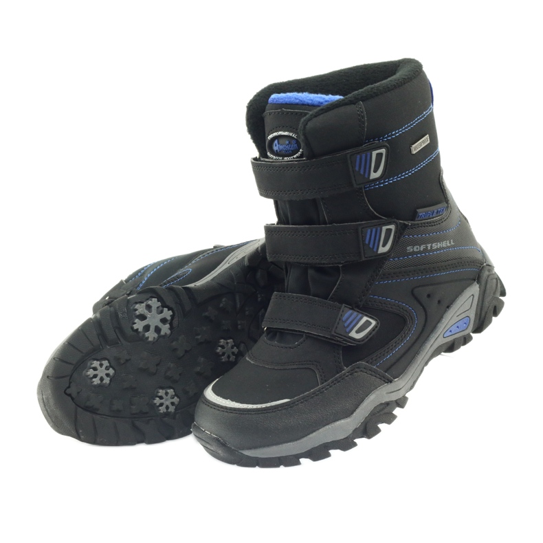 American Club Stivali softshell neri con membrana 1809 nero blu 4
