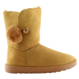 Emusy con nappa cammello SP04P cammello marrone 2