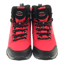 American Club Softshell trekking con membrana nero rosso 3
