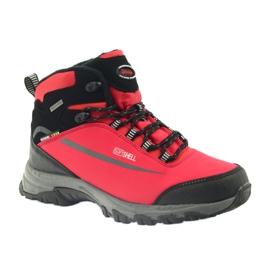 American Club Softshell trekking con membrana nero rosso 1