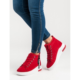Calde scarpe da ginnastica rosso 1