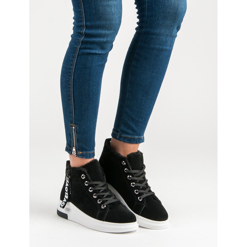 Calde scarpe da ginnastica nero 1