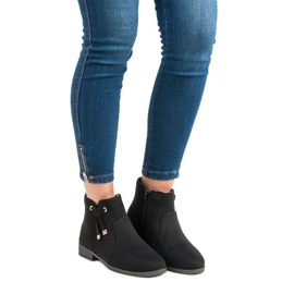 Top Shoes Stivaletti bassi con cerniera nero 1