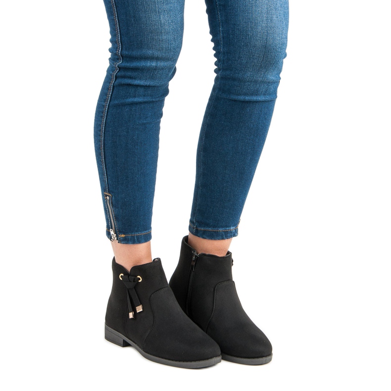Top Shoes Stivaletti bassi con cerniera nero 1