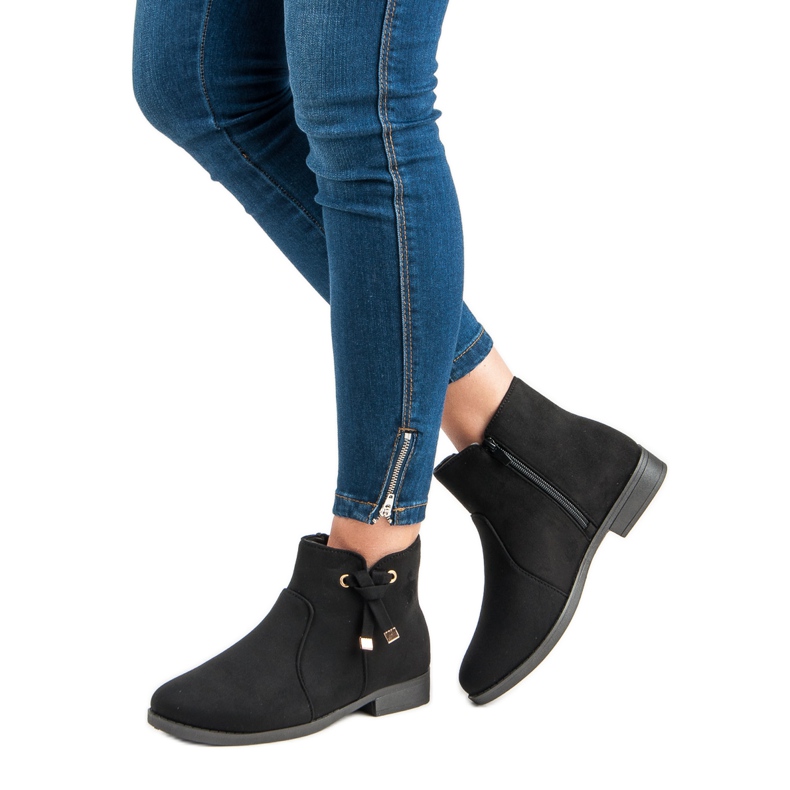 Top Shoes Stivaletti bassi con cerniera nero 2