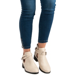 Stivali alla moda beige 1