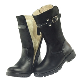 Stivali neri su pelliccia Ren But 3309 nero 4