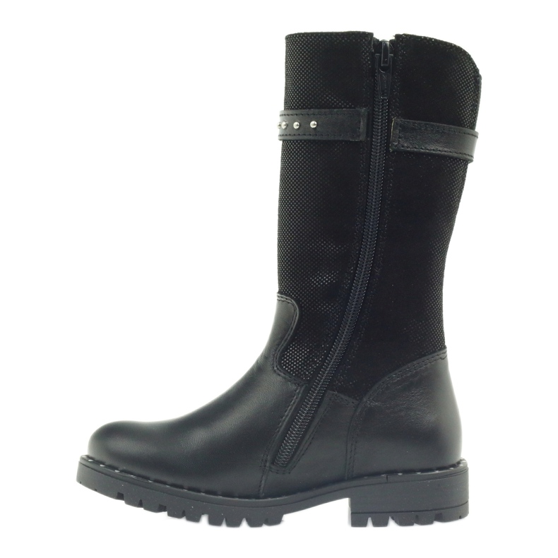 Stivali neri su pelliccia Ren But 3309 nero 2