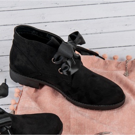 Seastar Stivali stringati in camoscio nero 2