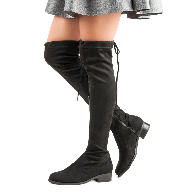 Seastar Stivali alti alla coscia alla moda nero 2