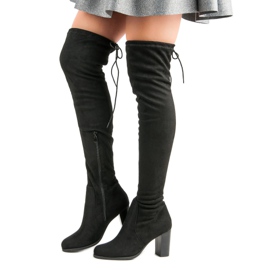 Seastar Stivali neri sul post nero 2