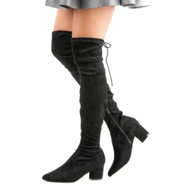 Vices Stivaletti Neri In Spitz nero 2