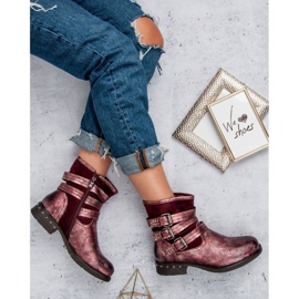 Kayla lavoratori marroni rosso 1