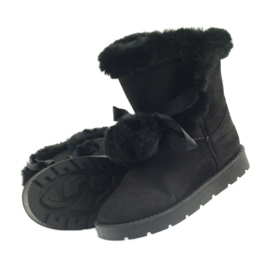 Black Emusy Mukluki con pompon nero 4