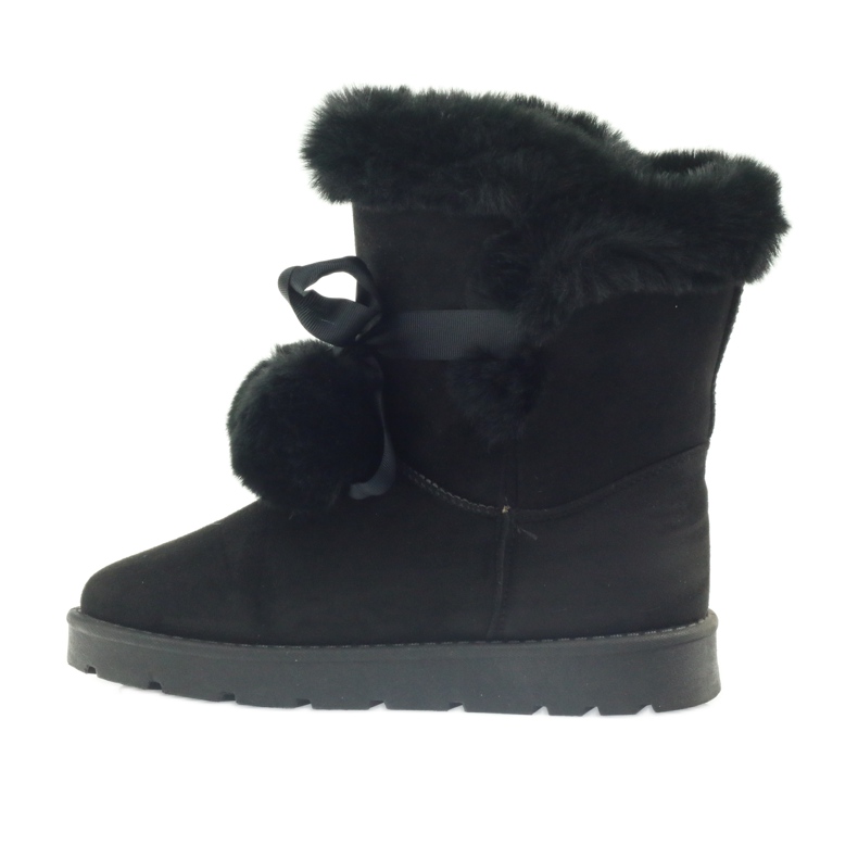 Black Emusy Mukluki con pompon nero 2