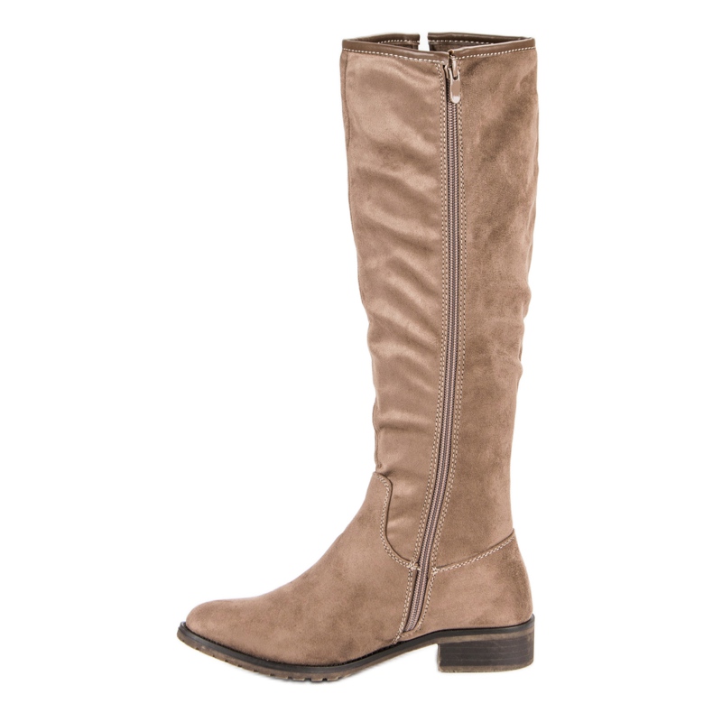 Super Me Stivali classici in pelle scamosciata marrone 1