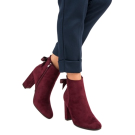 Ideal Shoes Stivaletti rossi alla moda rosso 2