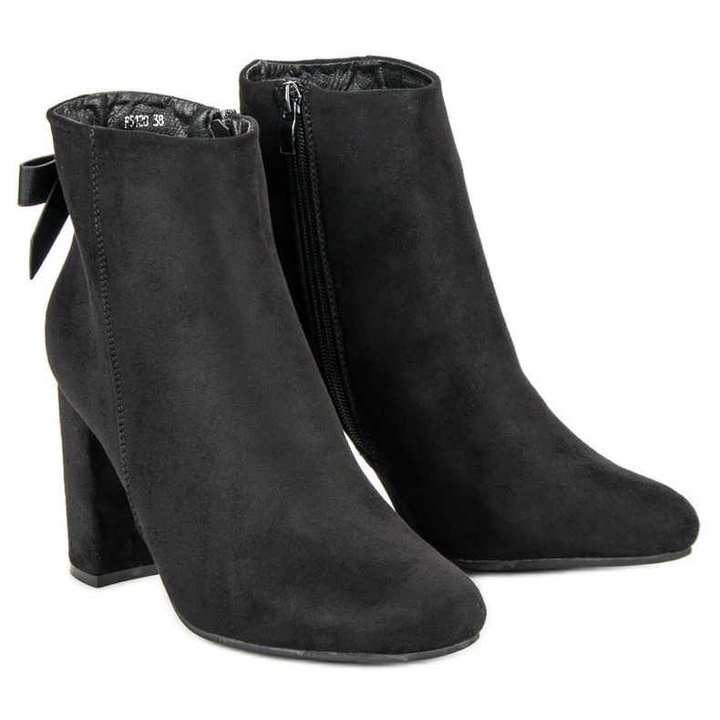 Ideal Shoes Stivali neri alla moda nero 2