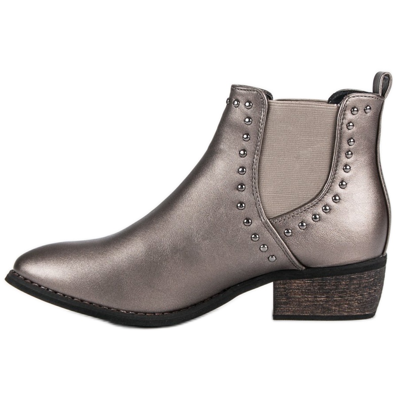 Sweet Shoes Stivaletti Chelsea casual argento grigio 1