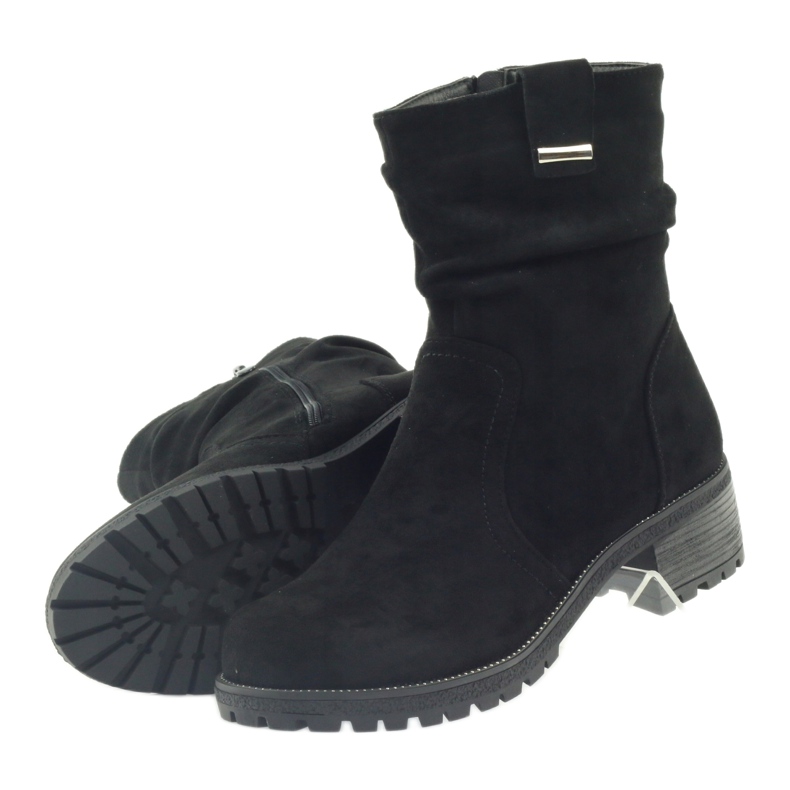 Stivali Filippo in camoscio nero 4