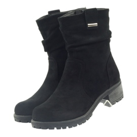 Stivali Filippo in camoscio nero 3