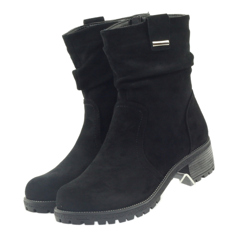 Stivali Filippo in camoscio nero 3
