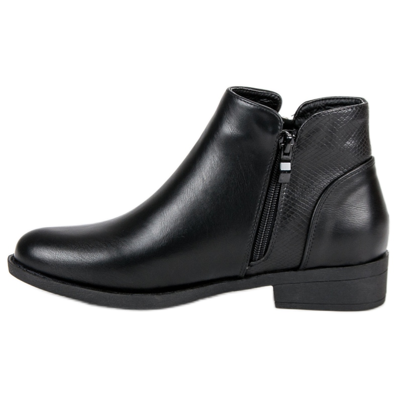 Stivaletti bassi con cerniera nero 1
