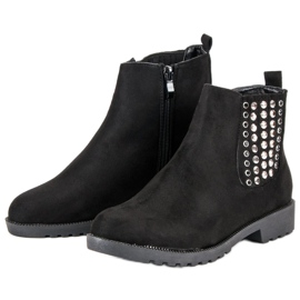 Queen Vivi Stivaletti Chelsea alla moda nero 2