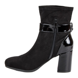 Kylie Stivali eleganti con tacco alto nero 1