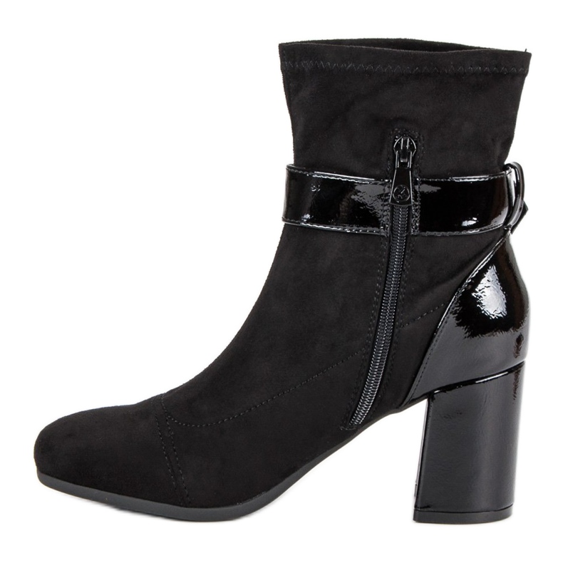Kylie Stivali eleganti con tacco alto nero 1