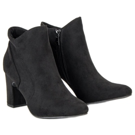 Kylie Stivali eleganti in pelle scamosciata nero 2
