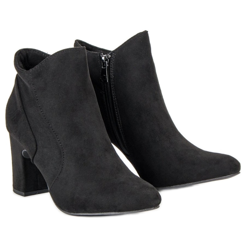 Kylie Stivali eleganti in pelle scamosciata nero 2