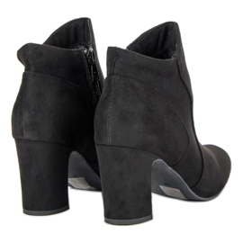 Kylie Stivali eleganti in pelle scamosciata nero 1