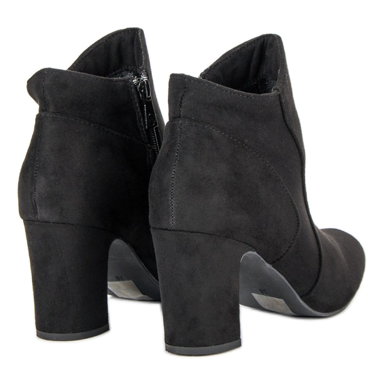 Kylie Stivali eleganti in pelle scamosciata nero 1