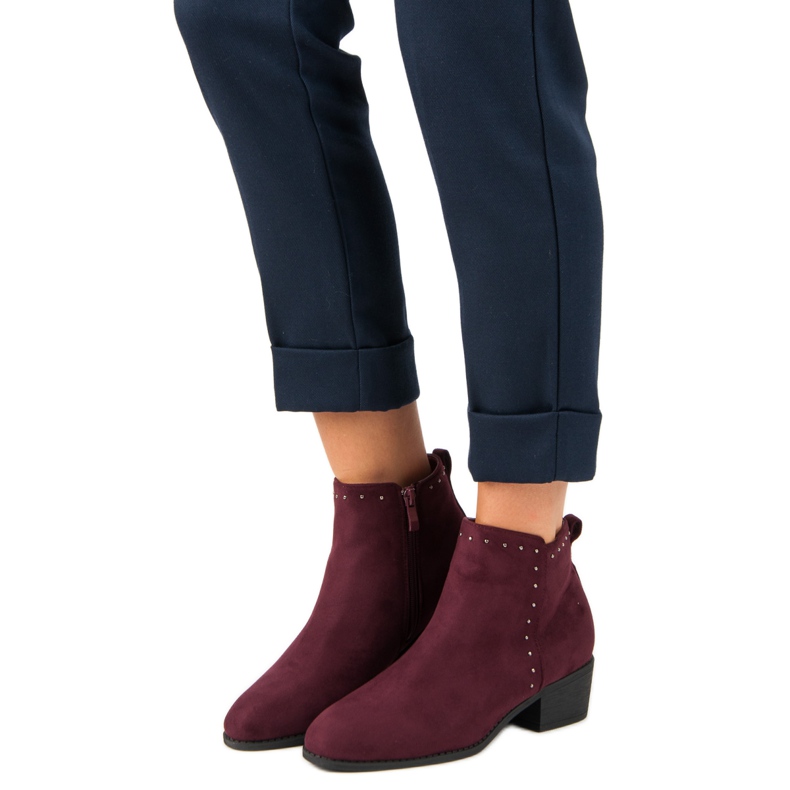 Nio Nio Stivali bordeaux rosso 1