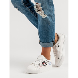 Sneakers bianche alla moda bianco 1